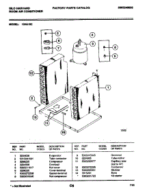 06 - Compressor parts for Frigidaire 10HA10C from AppliancePartsPros.com