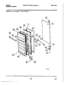 03 - Door parts for Frigidaire Freezer UL1141ECA3 from AppliancePartsPros.com
