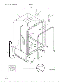 07 - Tub parts for Crosley Dishwasher CDBE241AQ0 from AppliancePartsPros.com