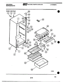 05 - Cabinet parts for Frigidaire Refrigerator GCD12WJ0 from AppliancePartsPros.com