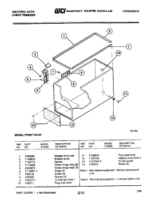 05 - Cabinet parts for Frigidaire Freezer FRM2715A-88 from AppliancePartsPros.com