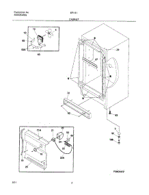 03 - Cabinet parts for Frigidaire Freezer ER1411 from AppliancePartsPros.com