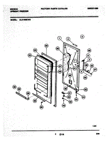 03 - Door parts for Frigidaire Freezer UL2193ECW3 from AppliancePartsPros.com