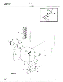 07 - System parts for Frigidaire Freezer CF151 from AppliancePartsPros.com