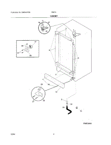 05 - Cabinet parts for Frigidaire Freezer FMR11 from AppliancePartsPros.com