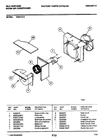 05 - Motor / Fan parts for Frigidaire 12HA121A from AppliancePartsPros.com