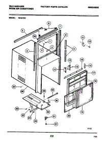 03 - Wrapper parts for Frigidaire 10HA10C from AppliancePartsPros.com