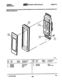 02 - Control Panel parts for Frigidaire Microwave 856-2288-10/01 from AppliancePartsPros.com