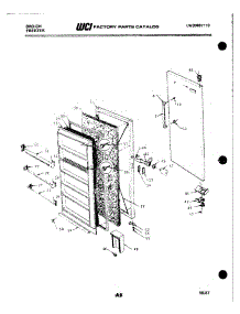 03 - Door parts for Frigidaire Freezer UF2164CW8 from AppliancePartsPros.com