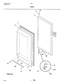 03 - Door parts for Frigidaire Television FMR4 from AppliancePartsPros.com