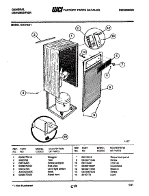 02 - Wrapper parts for Frigidaire Freezer GDH15E1 from AppliancePartsPros.com