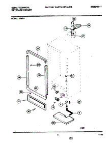04 - Cabinet parts for Frigidaire Refrigerator FMR-1 from AppliancePartsPros.com