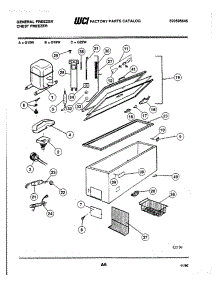 03 - Door / Cabinet / System parts for Frigidaire Freezer G22W from AppliancePartsPros.com