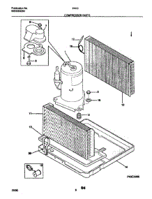 09 - Compressor parts for Frigidaire Air Conditioner HA10A from AppliancePartsPros.com