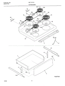 07 - Top / Drawer parts for Frigidaire Range MEF355CGB1 from AppliancePartsPros.com
