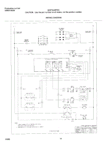 14 - Wiring Diagram parts for Frigidaire Range MGF354BFDC from AppliancePartsPros.com