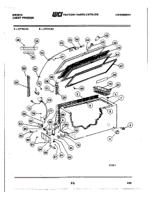 03 - Door / Cabinet / System parts for Frigidaire Freezer CF21CA2 from AppliancePartsPros.com