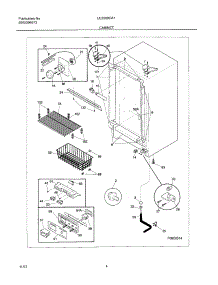 05 - Cabinet parts for Frigidaire Freezer UL5000CA7 from AppliancePartsPros.com