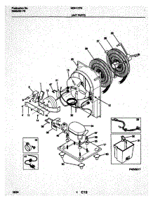 05 - Unit Parts parts for Frigidaire Dehumidifier MDH13TN2 from AppliancePartsPros.com