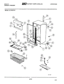 05 - Cabinet parts for Frigidaire Freezer UL1950ECW1 from AppliancePartsPros.com