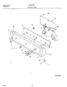 09 - Control Panel parts for Frigidaire Washer MWX233RED2 from AppliancePartsPros.com