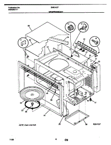 07 - Wrapper / Body parts for Frigidaire Microwave DMS103T1H1 from AppliancePartsPros.com