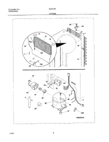 07 - System parts for Frigidaire Refrigerator R22CW9 from AppliancePartsPros.com