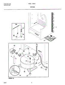 05 - System parts for Frigidaire Refrigerator FMW2 from AppliancePartsPros.com