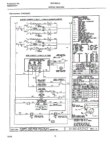 10 - Wiring Diagram parts for Frigidaire Range MEF355CGB1 from AppliancePartsPros.com