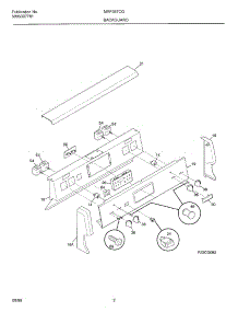 03 - Backguard parts for Frigidaire Range MEF367CGS1 from AppliancePartsPros.com