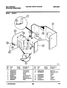 05 - Control Parts parts for Frigidaire 5HA501B from AppliancePartsPros.com