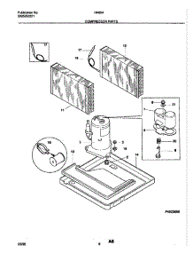 09 - Compressor Parts parts for Frigidaire Air Conditioner HA80A from AppliancePartsPros.com