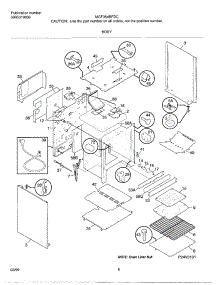 07 - Body parts for Frigidaire Range MGF354BFWC from AppliancePartsPros.com