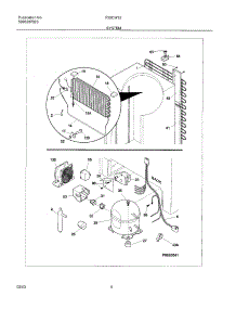 07 - System parts for Frigidaire Freezer F22CW12 from AppliancePartsPros.com