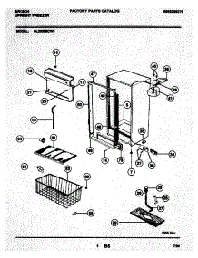 05 - Cabinet parts for Frigidaire Freezer UL2030ECW5 from AppliancePartsPros.com