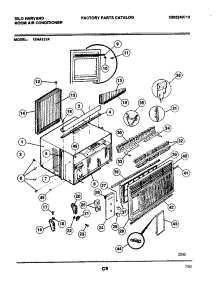 03 - Wrapper parts for Frigidaire 12HA121A from AppliancePartsPros.com