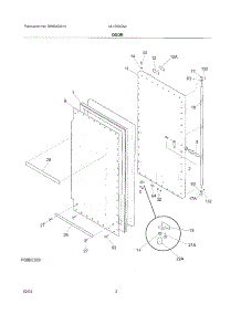 03 - Door parts for Frigidaire Freezer UL1793CA4 from AppliancePartsPros.com