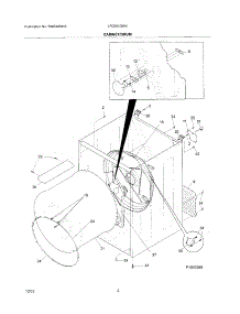 03 - Cabinet / Drum parts for Frigidaire Dryer LFD301GW4 from AppliancePartsPros.com