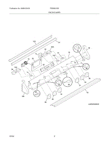 03 - Backguard parts for Frigidaire Range FES300ASE from AppliancePartsPros.com
