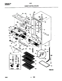 05 - Cabinet / Control / Shelves parts for Frigidaire Refrigerator CAR11 from AppliancePartsPros.com