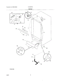 05 - Cabinet parts for Frigidaire Freezer UL1293CA2 from AppliancePartsPros.com