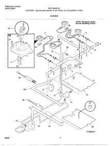 05 - Burner parts for Frigidaire Range MGF354BFWC from AppliancePartsPros.com