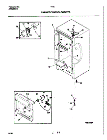 03 - Cabinet / Control / Shelves parts for Frigidaire Freezer VV204 from AppliancePartsPros.com