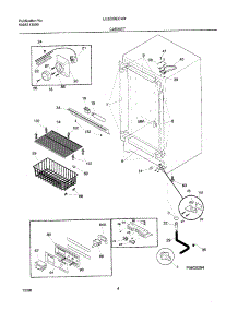 05 - Cabinet parts for Frigidaire Freezer UL5000ECW4 from AppliancePartsPros.com