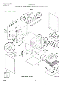 05 - Body parts for Frigidaire Range MEF326WFSC from AppliancePartsPros.com