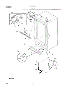 05 - Cabinet parts for Frigidaire Freezer UL1293CA1 from AppliancePartsPros.com