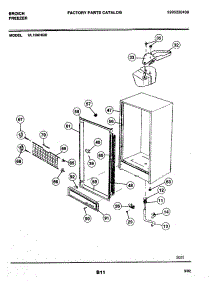 05 - Cabinet parts for Frigidaire Freezer UL19AHGD from AppliancePartsPros.com