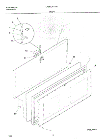 03 - Door parts for Frigidaire Freezer CF090 from AppliancePartsPros.com