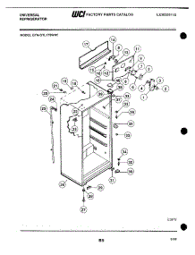 05 - Cabinet parts for Frigidaire Refrigerator GTN175WH0 from AppliancePartsPros.com