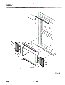 11 - Window Mounting Parts parts for Frigidaire Air Conditioner HA70A from AppliancePartsPros.com